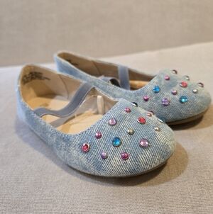 New Childrens Place Rinestone Ballet Flats- Toddler Size 8